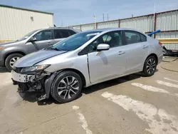 Honda salvage cars for sale: 2015 Honda Civic EX