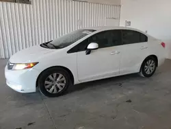 Salvage cars for sale at Tulsa, OK auction: 2012 Honda Civic LX