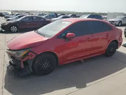 Salvage cars for sale at Grand Prairie, TX auction: 2020 Toyota Corolla LE