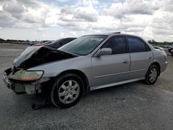 Salvage cars for sale from Copart West Palm Beach, FL: 2002 Honda Accord EX