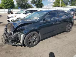 Salvage cars for sale at Moraine, OH auction: 2018 Ford Fusion SE