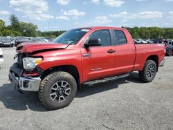 Salvage cars for sale from Copart Grantville, PA: 2015 Toyota Tundra Double Cab SR