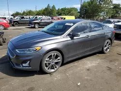 Ford salvage cars for sale: 2019 Ford Fusion Titanium