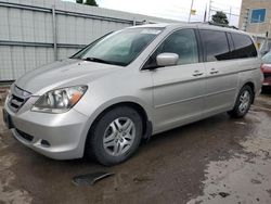 Salvage cars for sale at Littleton, CO auction: 2007 Honda Odyssey EXL