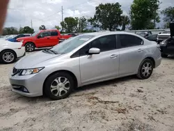 2015 Honda Civic Hybrid en venta en Riverview, FL