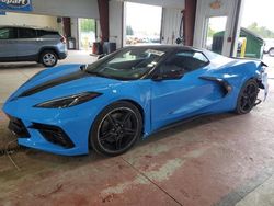 Salvage cars for sale at Angola, NY auction: 2022 Chevrolet Corvette Stingray 1LT