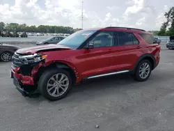 Ford Explorer xlt salvage cars for sale: 2022 Ford Explorer XLT