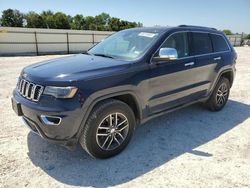 Salvage cars for sale at New Braunfels, TX auction: 2017 Jeep Grand Cherokee Limited