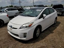 Salvage cars for sale from Copart Elgin, IL: 2010 Toyota Prius