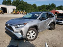 Salvage cars for sale at Mendon, MA auction: 2021 Toyota Rav4 LE