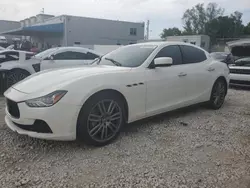 Salvage cars for sale at Opa Locka, FL auction: 2016 Maserati Ghibli