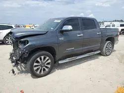 Toyota salvage cars for sale: 2019 Toyota Tundra Crewmax Limited