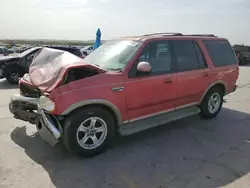 Salvage cars for sale at Grand Prairie, TX auction: 2000 Ford Expedition Eddie Bauer