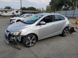 Chevrolet salvage cars for sale: 2017 Chevrolet Sonic Premier