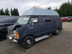 Salvage trucks for sale at Arlington, WA auction: 1987 Dodge RAM Van B250