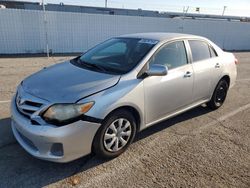 Salvage cars for sale at Van Nuys, CA auction: 2011 Toyota Corolla Base