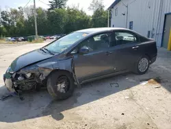 Salvage cars for sale at Candia, NH auction: 2011 Honda Civic VP