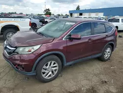 Salvage cars for sale at Woodhaven, MI auction: 2015 Honda CR-V EX