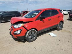 Salvage cars for sale from Copart Amarillo, TX: 2021 Ford Ecosport S