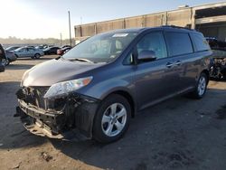 Salvage cars for sale at Fredericksburg, VA auction: 2019 Toyota Sienna LE