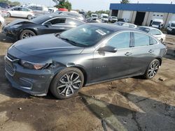 Salvage cars for sale at Woodhaven, MI auction: 2018 Chevrolet Malibu LT