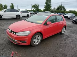 Volkswagen Vehiculos salvage en venta: 2019 Volkswagen Golf S