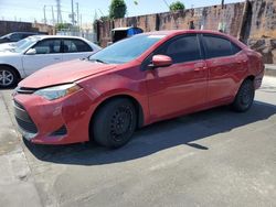 Salvage cars for sale at Wilmington, CA auction: 2017 Toyota Corolla L