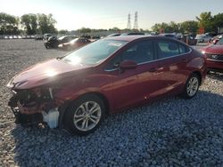 Chevrolet salvage cars for sale: 2019 Chevrolet Cruze LT