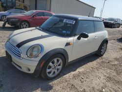 Salvage cars for sale at Temple, TX auction: 2009 Mini Cooper