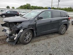 Toyota Highlander se salvage cars for sale: 2017 Toyota Highlander SE