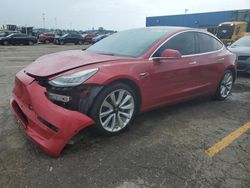 Tesla salvage cars for sale: 2018 Tesla Model 3