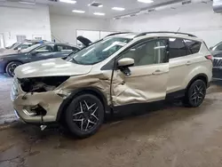 Salvage cars for sale at Davison, MI auction: 2018 Ford Escape SEL