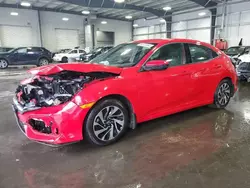 Honda salvage cars for sale: 2017 Honda Civic LX