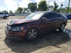 Salvage cars for sale at Riverview, FL auction: 2014 Volkswagen Passat SE