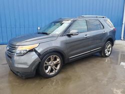 Salvage cars for sale at Houston, TX auction: 2015 Ford Explorer Limited