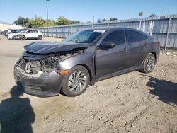 Salvage cars for sale at Sacramento, CA auction: 2018 Honda Civic EX