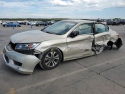 Salvage cars for sale at Grand Prairie, TX auction: 2013 Honda Accord LX