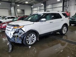 Salvage cars for sale at Ham Lake, MN auction: 2014 Ford Explorer Limited