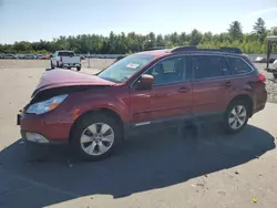 Salvage cars for sale at Windham, ME auction: 2012 Subaru Outback 3.6R Limited