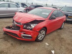 Chevrolet salvage cars for sale: 2016 Chevrolet Cruze Limited LS