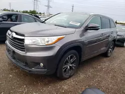 Toyota salvage cars for sale: 2016 Toyota Highlander XLE