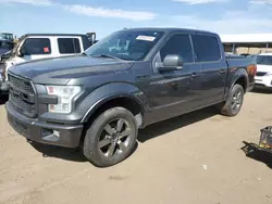 Salvage trucks for sale at Brighton, CO auction: 2016 Ford F150 Supercrew