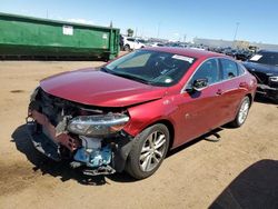 Chevrolet Malibu salvage cars for sale: 2018 Chevrolet Malibu LT