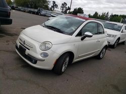 Fiat salvage cars for sale: 2012 Fiat 500 Lounge