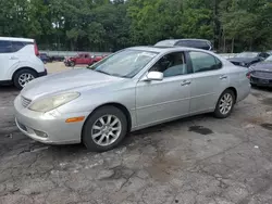 Salvage cars for sale at Austell, GA auction: 2002 Lexus ES 300