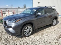 Toyota Highlander Hybrid Limited salvage cars for sale: 2023 Toyota Highlander Hybrid Limited