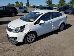 Salvage cars for sale at Montreal Est, QC auction: 2014 KIA Rio LX