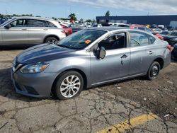 Salvage cars for sale at Woodhaven, MI auction: 2019 Nissan Sentra S