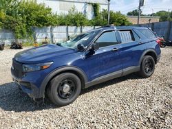 Salvage cars for sale at Franklin, WI auction: 2022 Ford Explorer Police Interceptor