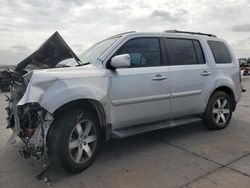 Salvage cars for sale at Grand Prairie, TX auction: 2012 Honda Pilot Touring